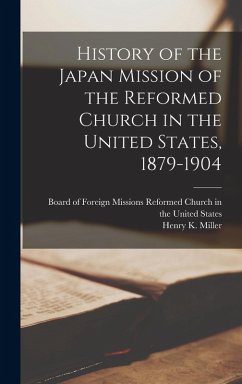 Cover History of the Japan Mission of the Reformed Church in the United States, 1879-1904