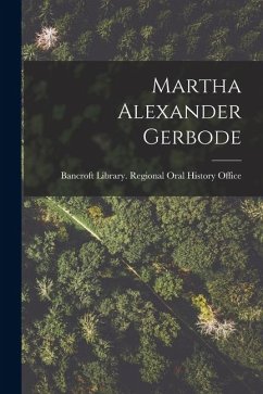 Cover Martha Alexander Gerbode
