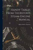 Handy Tables From Thurston's Steam-Engine Manual