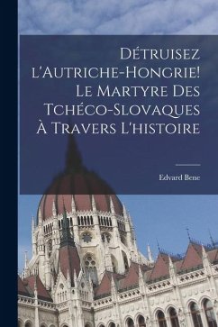 Cover Détruisez l'Autriche-Hongrie! Le martyre des Tchéco-Slovaques à travers l'histoire