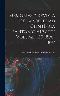 Memorias y revista de la Sociedad Científica  Cover Memorias y revista de la Sociedad Científica