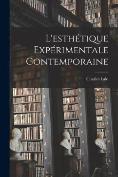 Cover L'esthétique Expérimentale Contemporaine