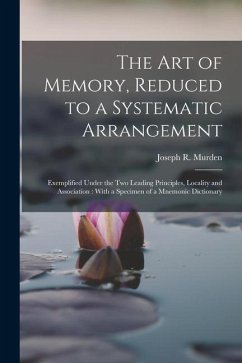 The Art of Memory, Reduced to a Systematic Arrangement: Exemplified Under the Two Leading Principles, Locality and Association: With a Specimen of a M - Murden, Joseph R.
