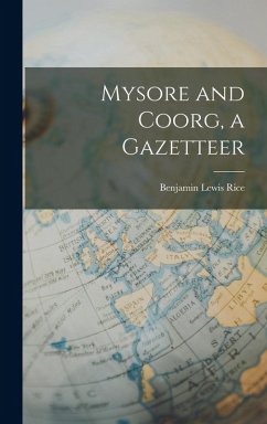 Cover Mysore and Coorg, a Gazetteer