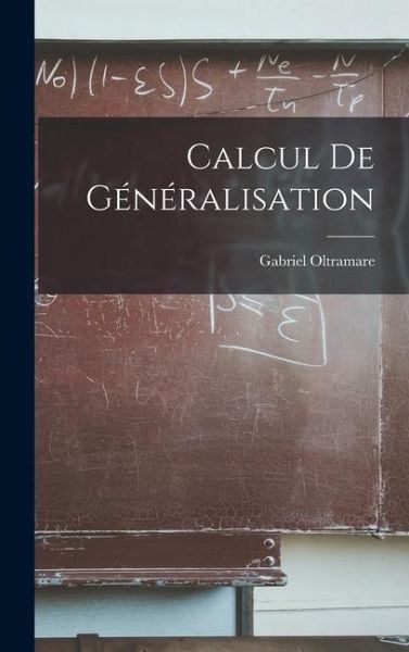 Calcul De Généralisation Calcul De Généralisation