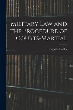 Cover Military Law and the Procedure of Courts-Martial