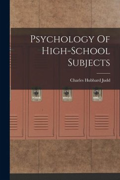 Cover Psychology Of High-School Subjects
