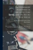 Dictionnaire Raisonné De L'architecture Française Du Xie Au Xvie Siècle: Table Analytique Et Synthétique, Avec Table Alphabétique Des Noms De Lieux Pa