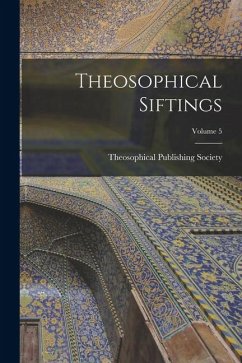 Cover Theosophical Siftings; Volume 5