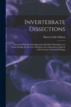 Cover Invertebrate Dissections