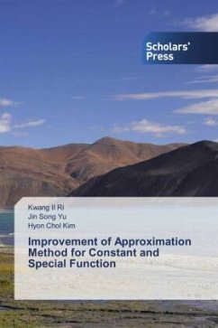 Improvement of Approximation Method for Constant and Special Function - Ri, Kwang Il;Yu, Jin Song;Kim, Hyon Chol