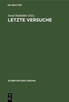 Cover Letzte Versuche (eBook, PDF)