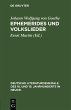 Ephemerides und Volkslieder (eBook, PDF) - Bild 1