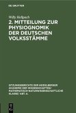 2. Mitteilung zur Physiognomik der deutschen Volksstämme (eBook, PDF)