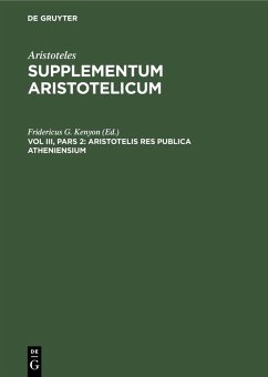 Aristotelis Res publica Atheniensium (eBook, PDF) Cover Aristotelis Res publica Atheniensium (eBook, PDF)