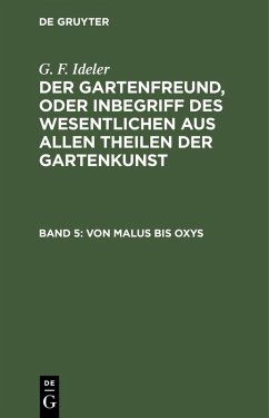 Von Malus bis Oxys (eBook, PDF) - Ideler, G. F.
