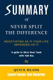 Summary of Never Split the Difference (eBook, ePUB)