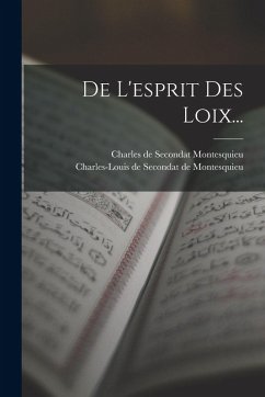 Cover De L'esprit Des Loix...