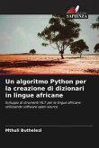 Un algoritmo Python per la creazione di dizionari in lingue africane