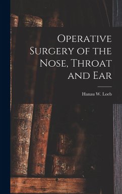 Cover Operative Surgery of the Nose, Throat and Ear