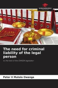 The need for criminal liability of the legal person - Mutolo Owanga, Peter II