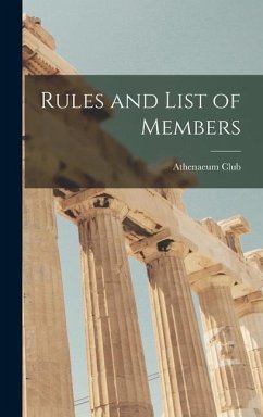 Rules and List of Members - Club (London, England) Athenaeum