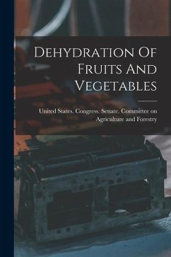 Dehydration Of Fruits And Vegetables