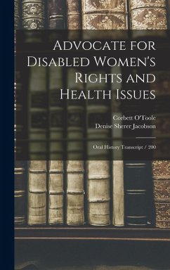 Cover Advocate for Disabled Women's Rights and Health Issues