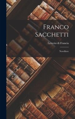 Cover Franco Sacchetti