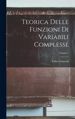 Cover Teorica Delle Funzioni Di Variabili Complesse; Volume 1