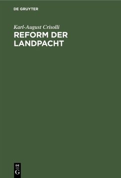 Cover Reform der Landpacht (eBook, PDF)