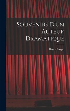 Cover Souvenirs d'un auteur dramatique