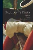 Paul Lunt's Diary: May-December, 1775