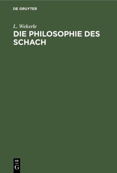 Cover Die Philosophie des Schach (eBook, PDF)