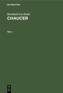Cover Bernhard ten Brink: Chaucer. Teil 1 (eBook, PDF)