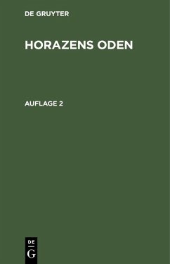 Horazens Oden (eBook, PDF)