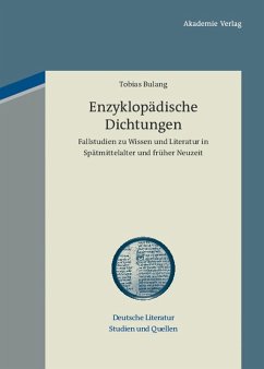 Enzyklopädische Dichtungen (eBook, PDF) - Bulang, Tobias