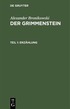Erzählung (eBook, PDF) - Bronikowski, Alexander