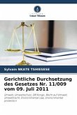 Gerichtliche Durchsetzung des Gesetzes Nr. 11/009 vom 09. Juli 2011