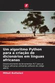 Um algoritmo Python para a criação de dicionários em línguas africanas