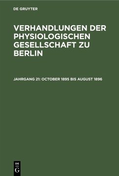 October 1895 bis August 1896 (eBook, PDF)