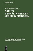Rechtsverhältnisse der Juden in Preußen (eBook, PDF)