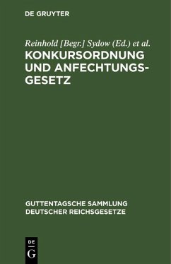 Cover Konkursordnung und Anfechtungsgesetz (eBook, PDF)