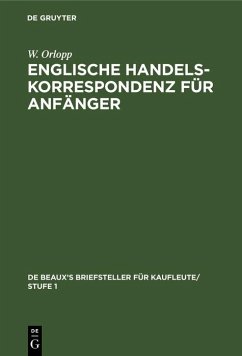 Cover Englische Handelskorrespondenz für Anfänger (eBook, PDF)