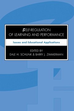 Cover Self-regulation of Learning and Performance (eBook, PDF)