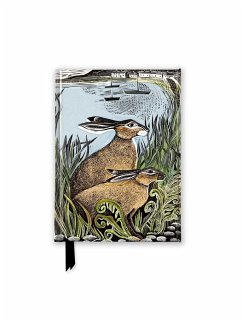 Angela Harding: Rathlin Hares (Foiled Pocket Journal) - Flame Tree Publishing
