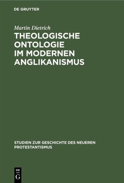 Theologische Ontologie im modernen Anglikanismus (eBook, PDF) - Dietrich, Martin