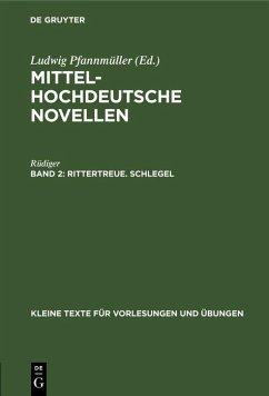 Rittertreue. Schlegel (eBook, PDF) - Rüdiger