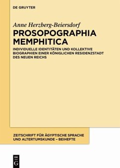 Prosopographia Memphitica (eBook, PDF) - Herzberg-Beiersdorf, Anne