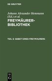 Gebet eines Freymaurers (eBook, PDF)